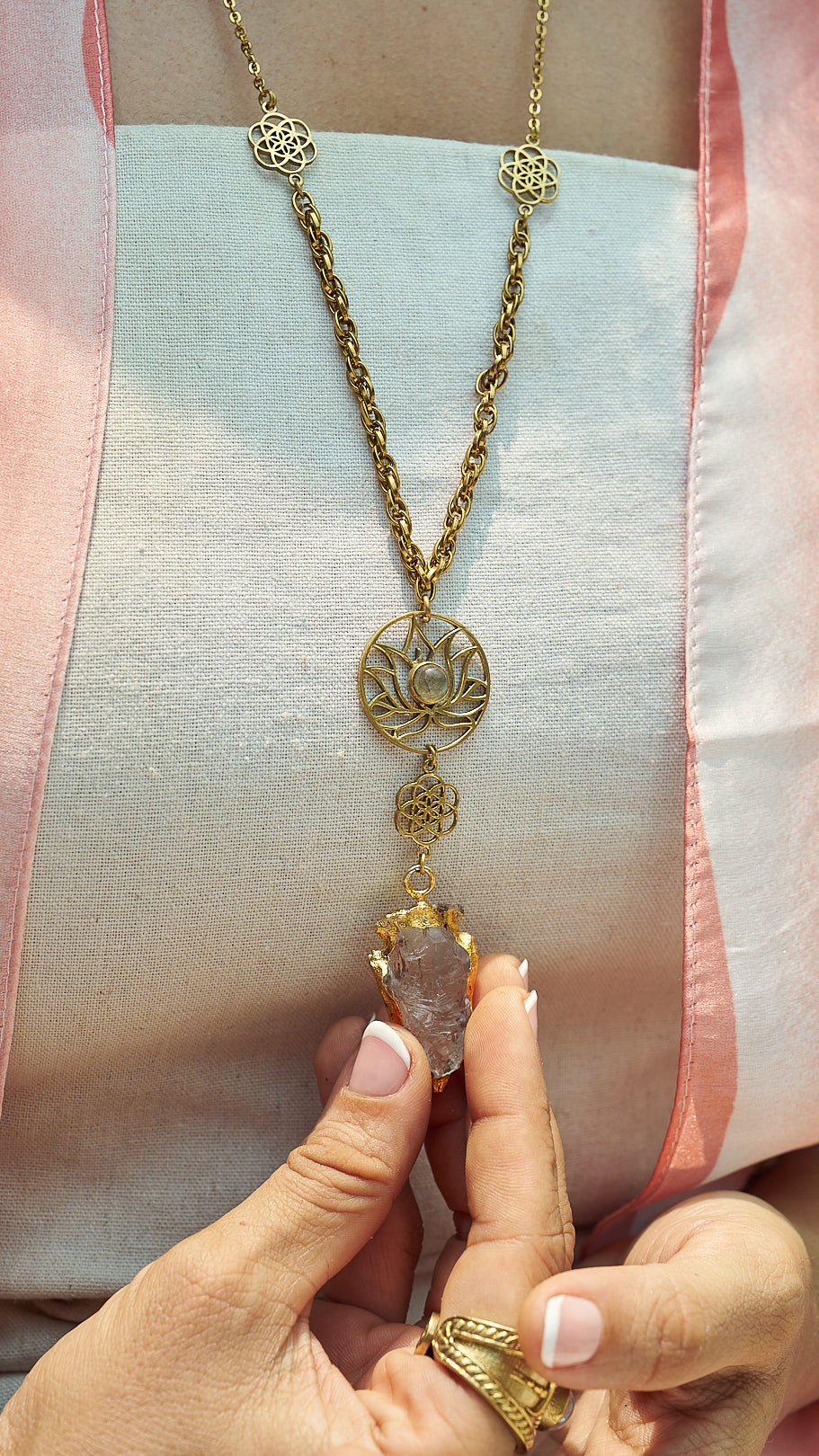 Moon quartz set. Combo of 3