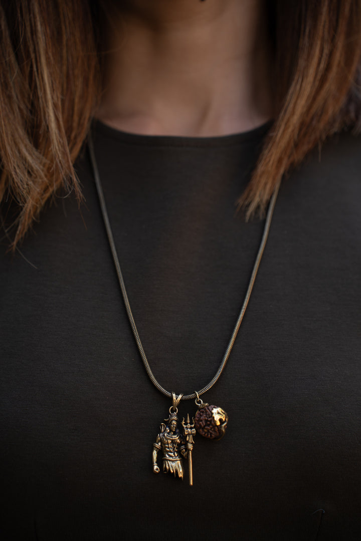 Mahakal Adiyogi Statement Necklace
