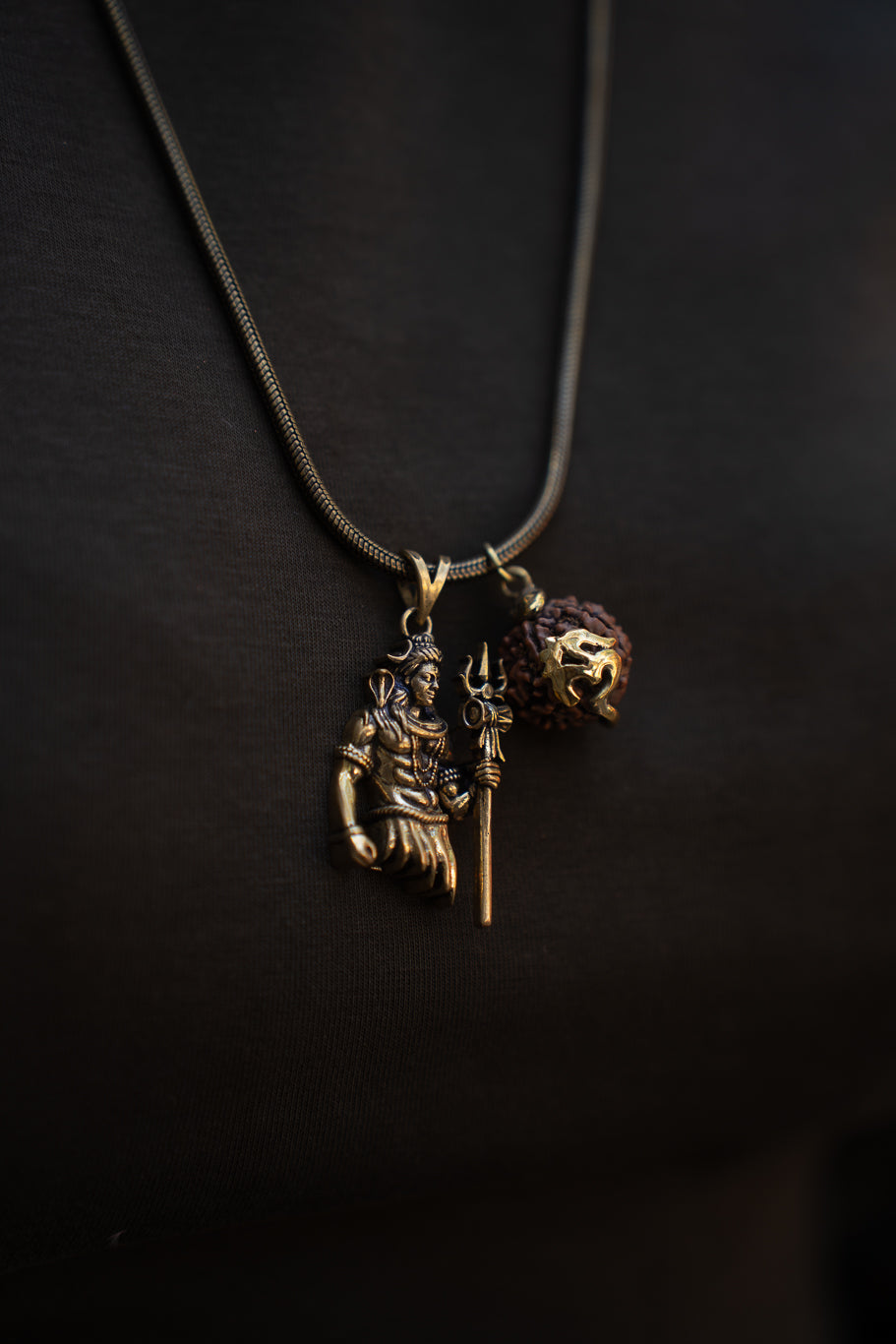 Mahakal Adiyogi Statement Necklace