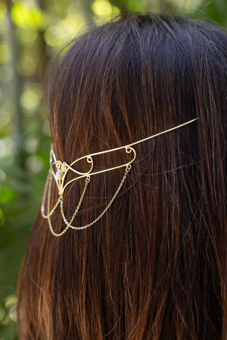 Ishra Moonstone halo- Hair Crown cum Choker