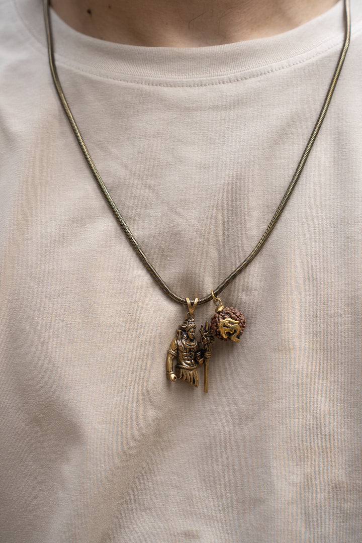 Mahakal Adiyogi Statement Necklace for men