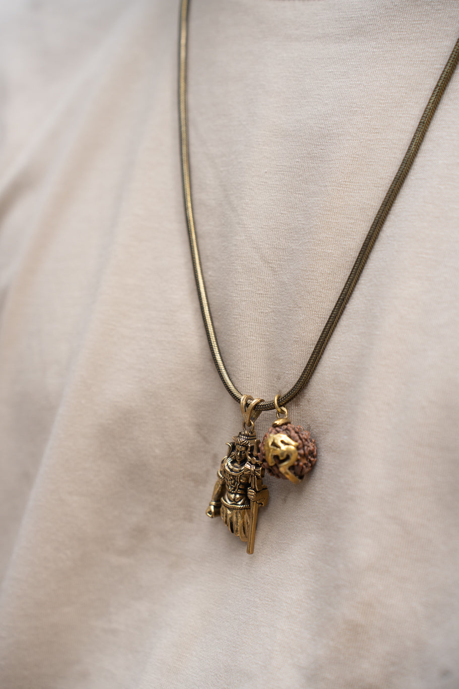 Mahakal Adiyogi Statement Necklace for men