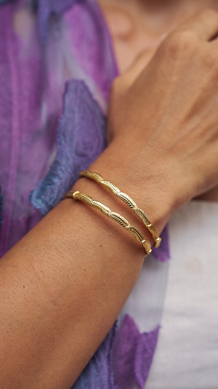 Leaf wrap- single bangle