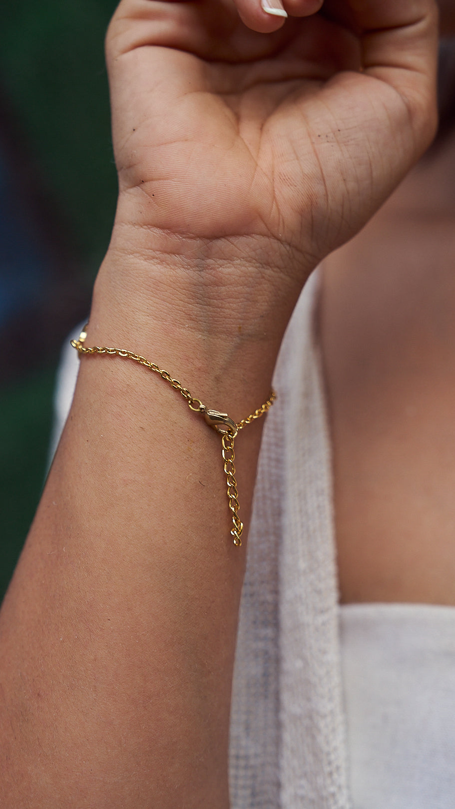 Moon phase - gold plated bracelet