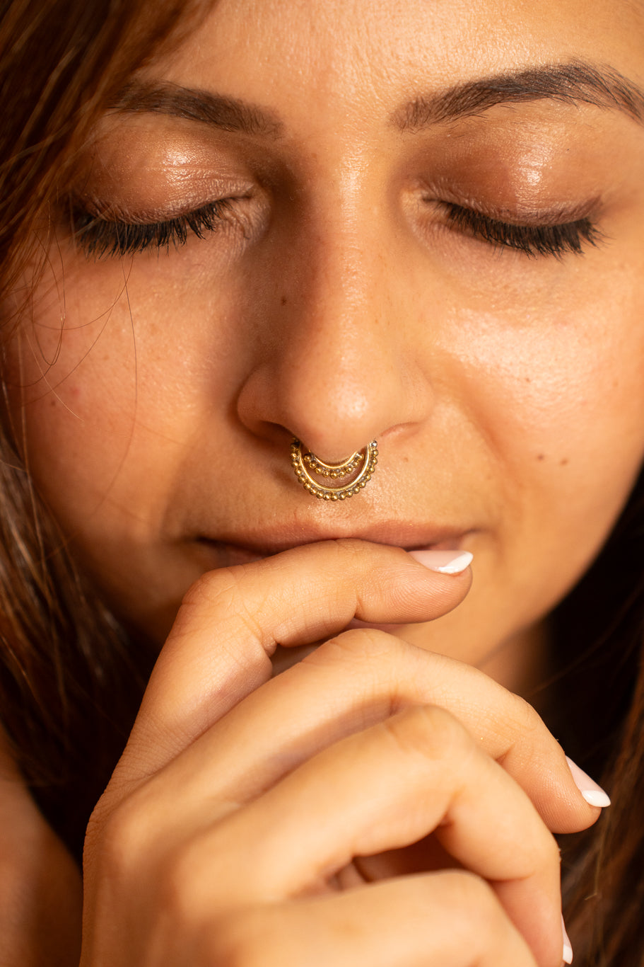 Layered Curve Septum- Press on