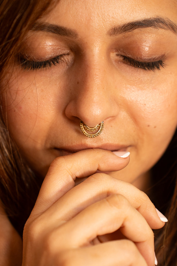 Layered Curve Septum- Press on