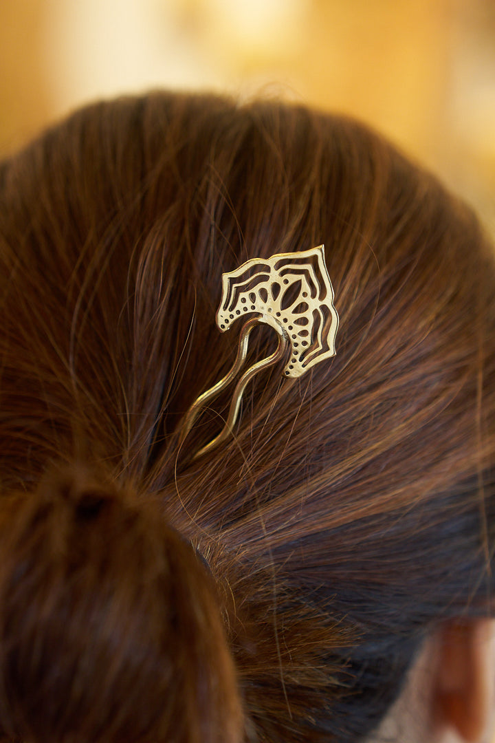 Noorani Brass Hair Stick