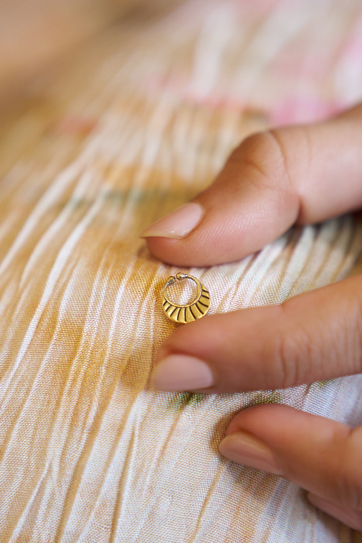 Elara Press-On Brass Septum Ring