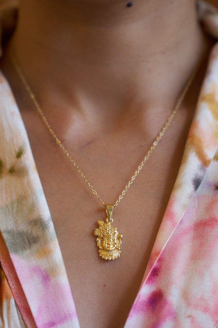 Krishna Raj Brass Gold plated Necklace
