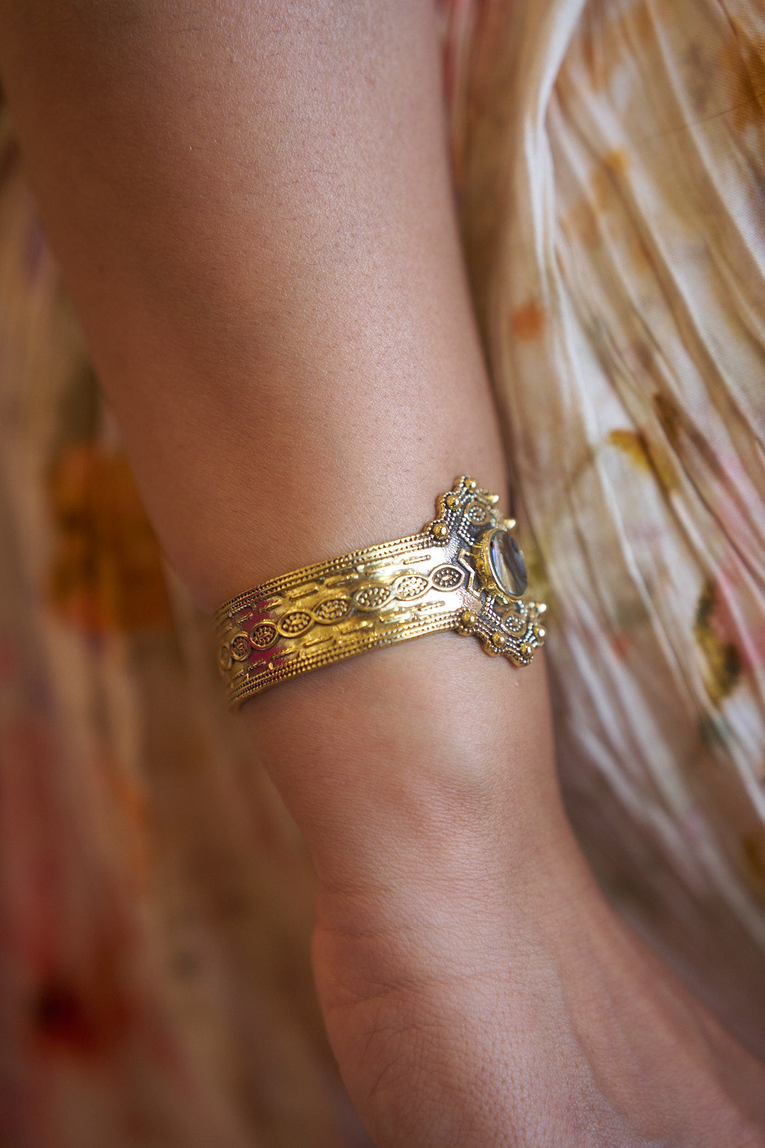 Sea Relic Abalone Shell Brass Cuff – Adjustable