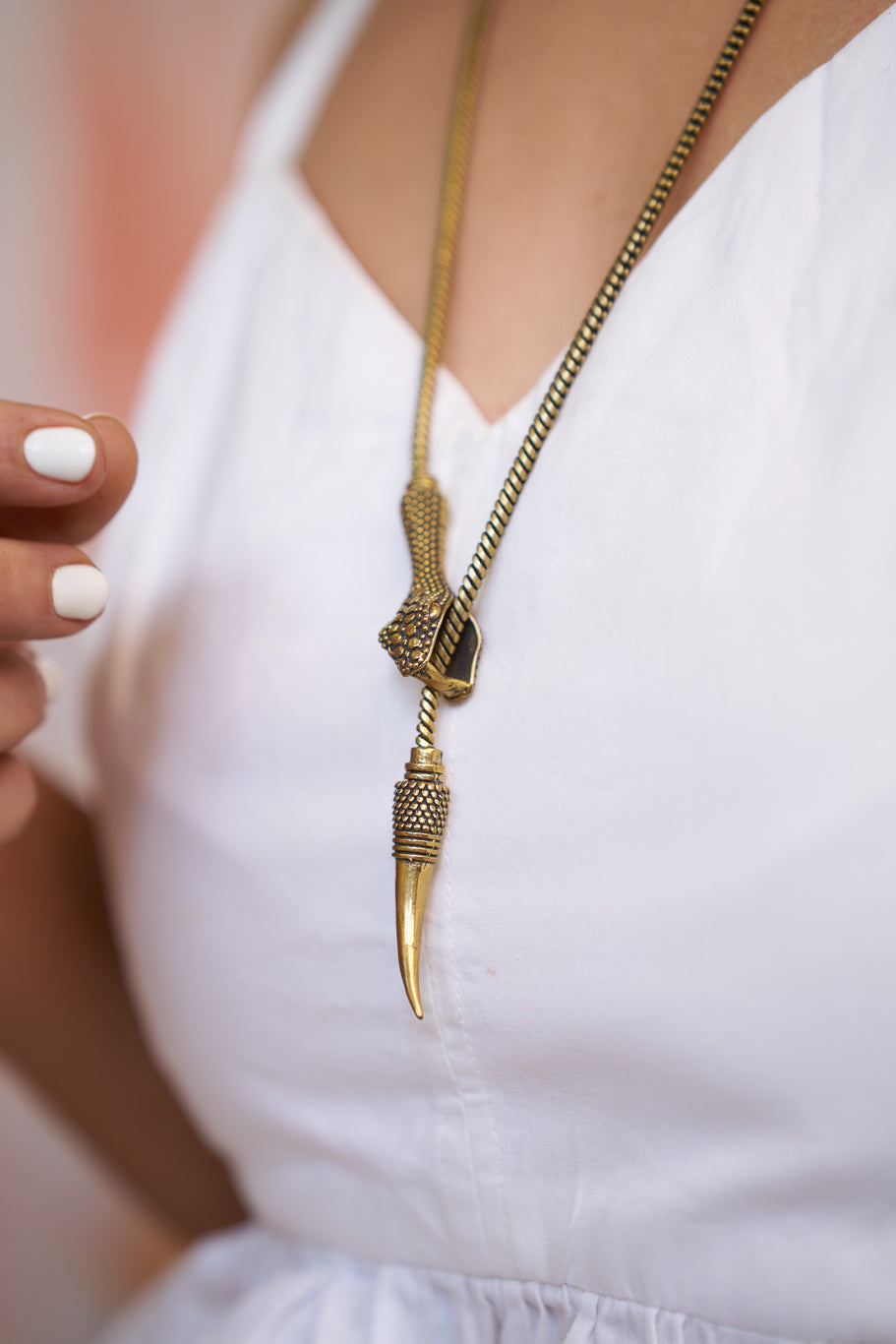 Snake wrap necklace