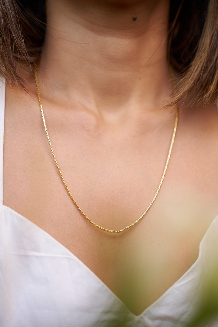 Gold plated unisex chain