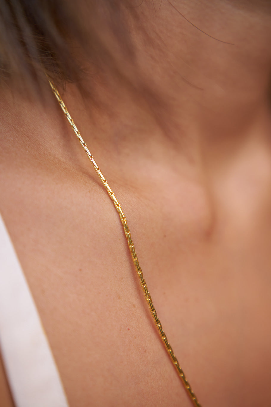 Gold plated unisex chain