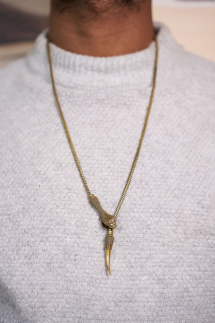 Snake wrap necklace