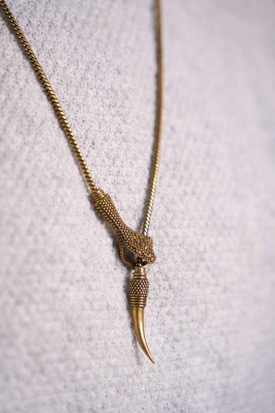 Snake wrap necklace