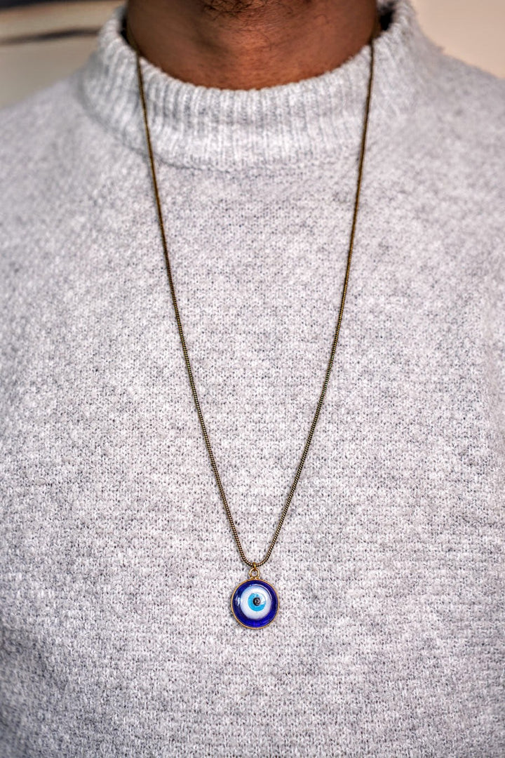 Evil eye pendant chain