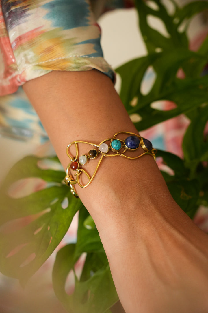 Yogis Bracelet with Seven Chakra Crystals