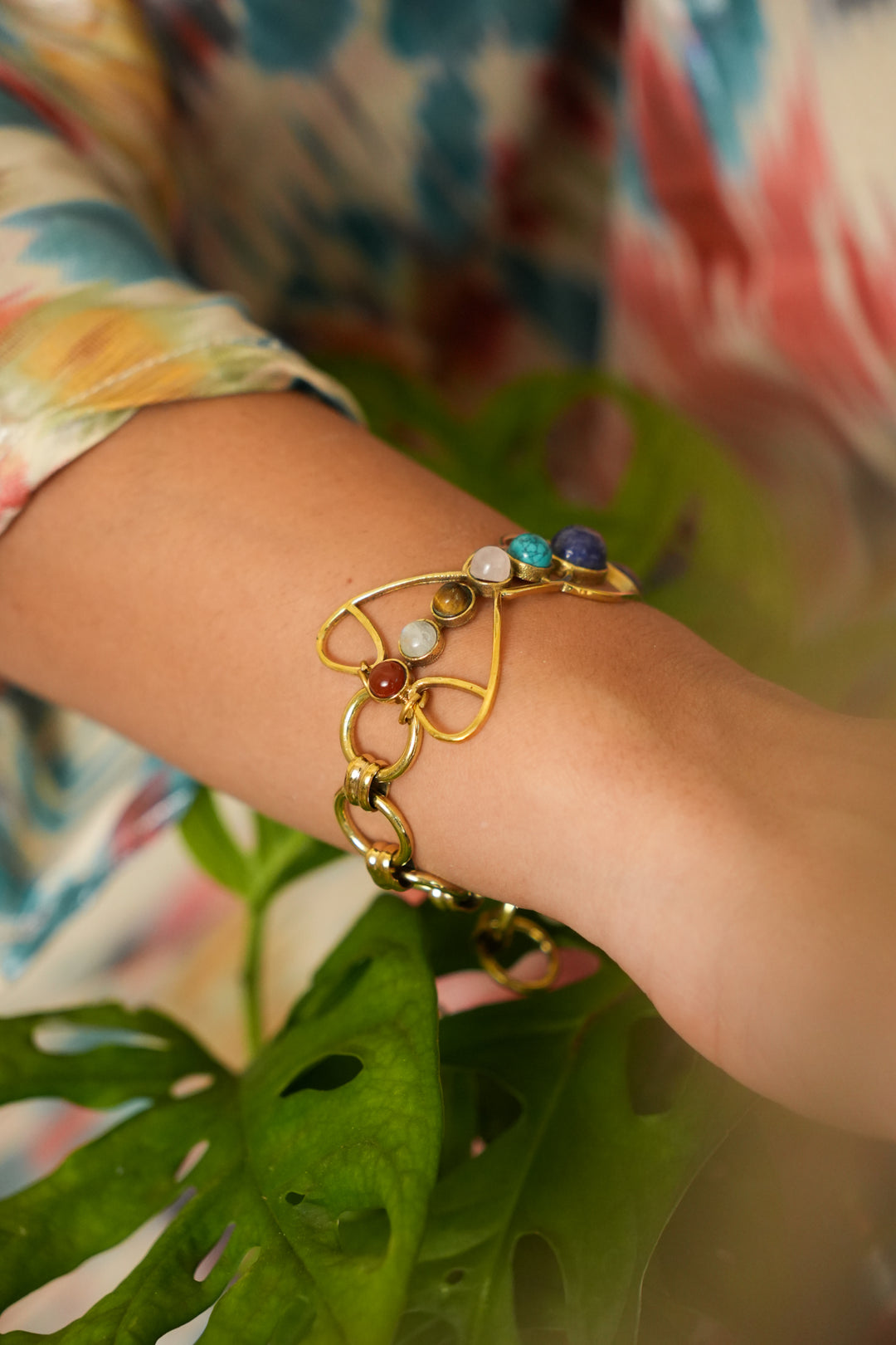 Yogis Bracelet with Seven Chakra Crystals
