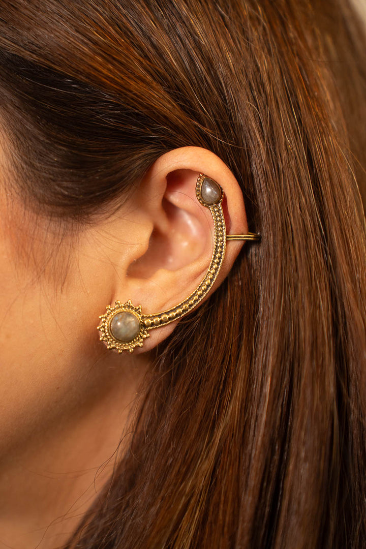 Laila Earcuffs with Labradorites