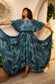 Mediterranean swirl- free size dress