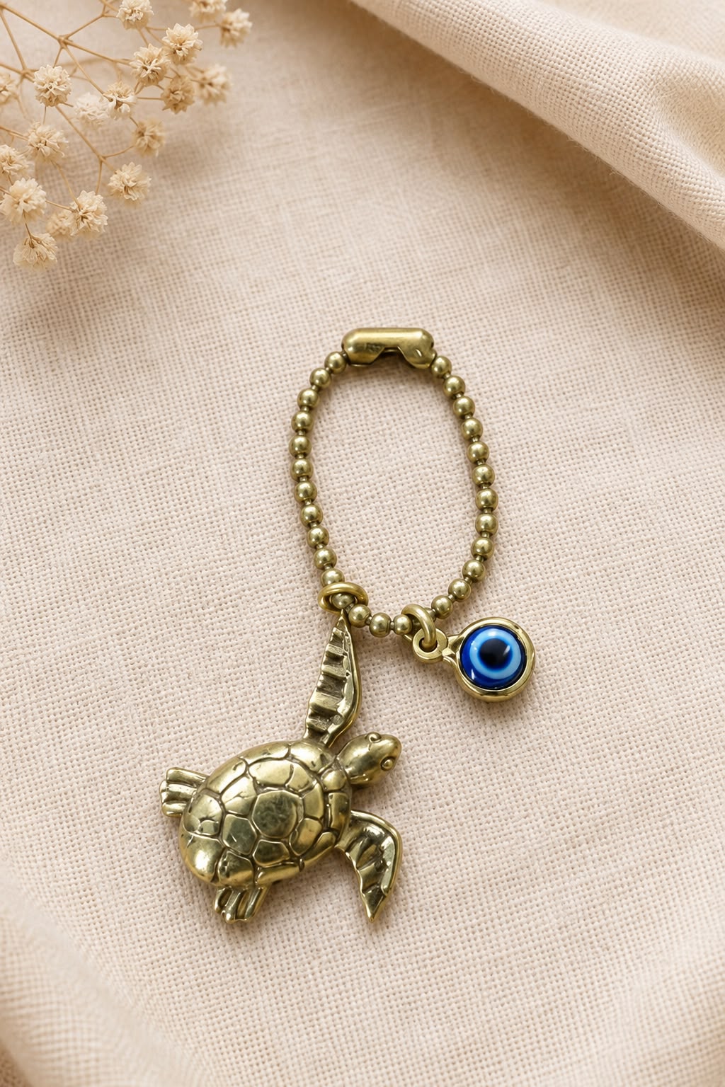 Turtle Evil Eye Watch Charm