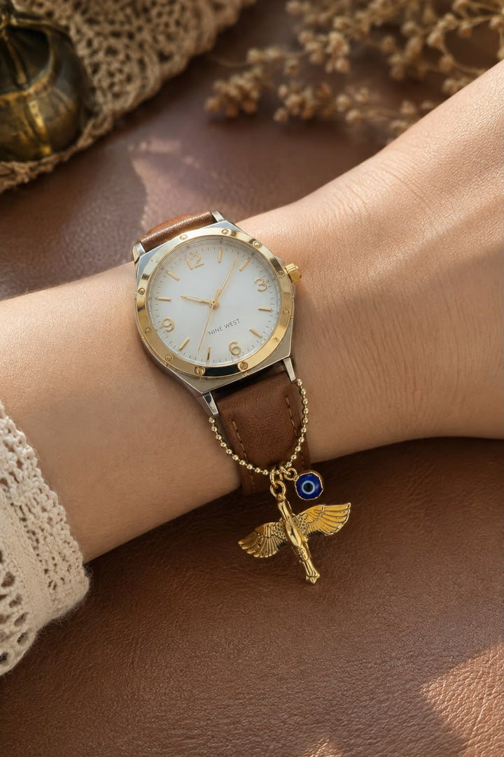 Birdie Evil-Eye Brass Watch Charm