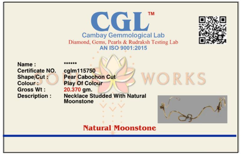 Moonstone hair band cum neckalce- Pre order