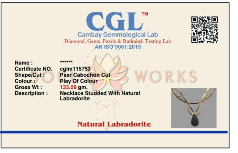 Neelkantha-labradorite necklace