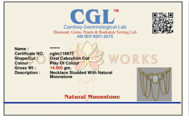 Moonstone gypsy necklace