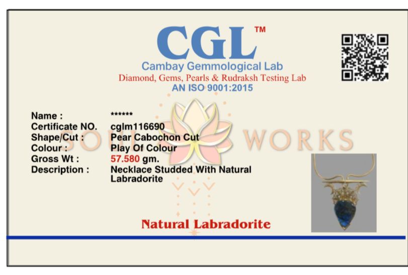 Labradorite Halo necklace