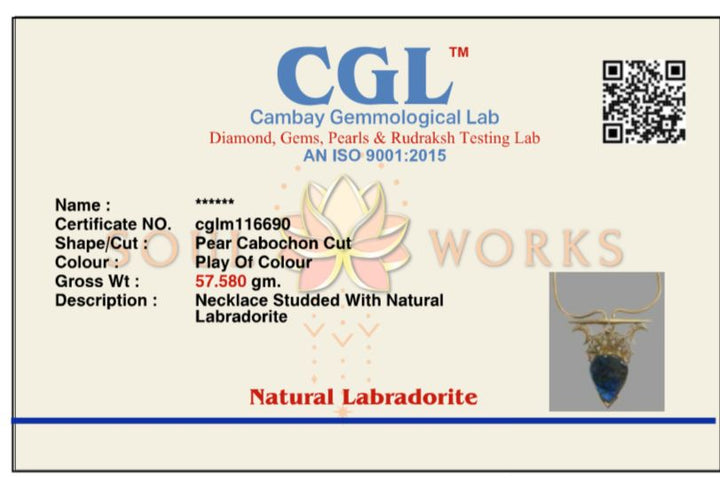 Labradorite Halo necklace