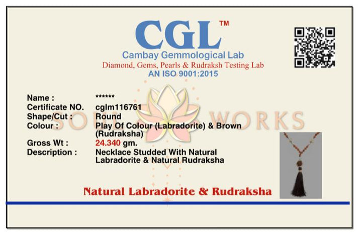 Om panchmukhi rudraksh maala - men's jewellery