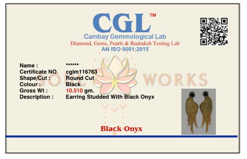 Fairy earrings with detachable crystal brass stud