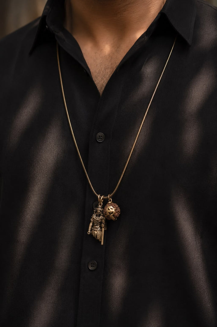 Mahakal Adiyogi Statement Necklace for men