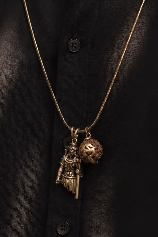 Mahakal Adiyogi Statement Necklace for men