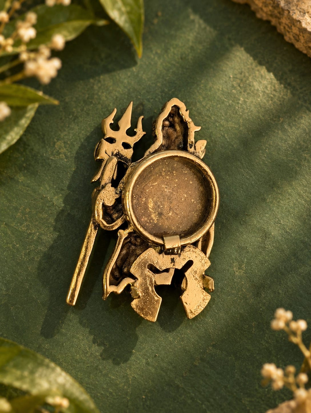 Mahakal brass button cover