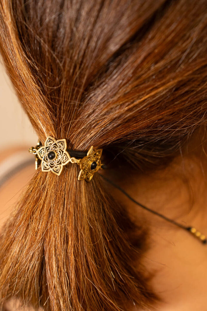 Mandala Flower Hair Tie