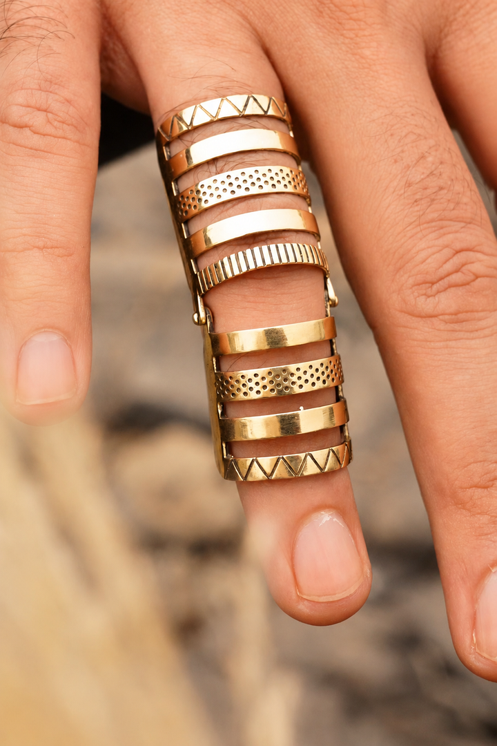 Antares Brass Ring Men's. Size 5-6.5| Adjustable
