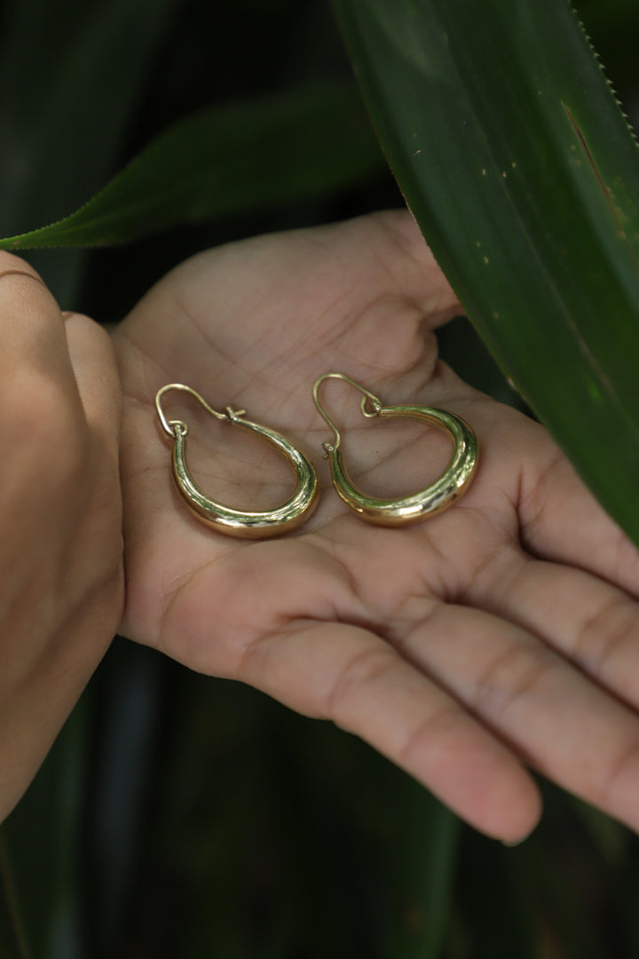 Classic brass hoops