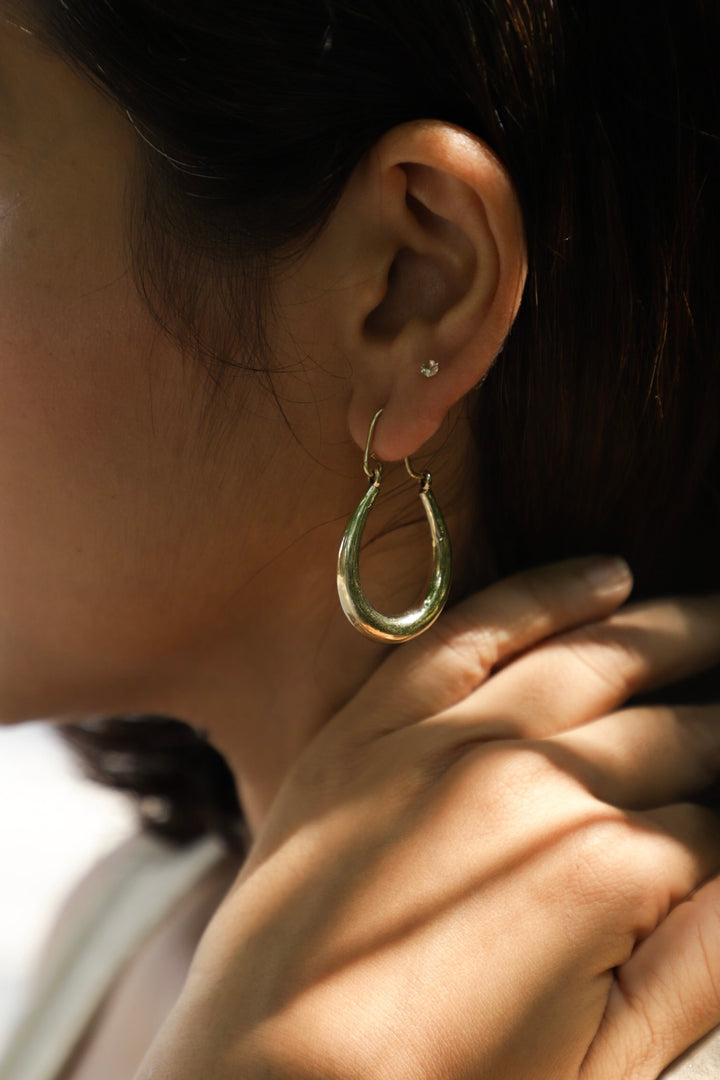 Classic brass hoops