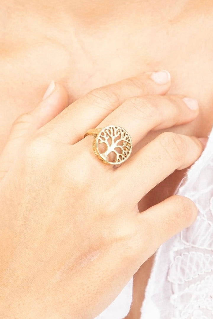 Tree Of Life Adjustable Ring.