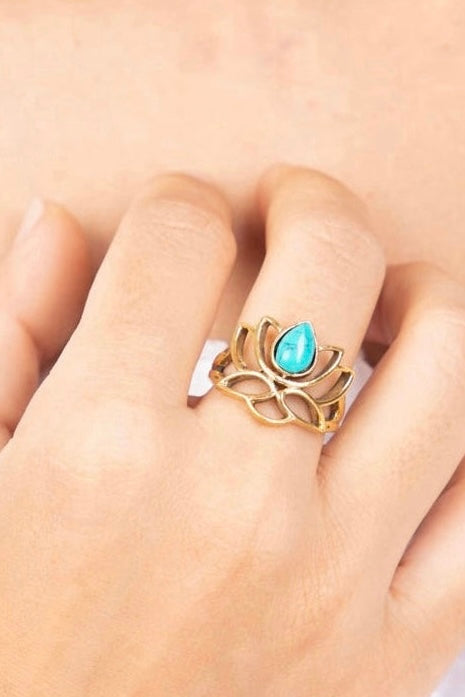 Lotus adjustable ring size 5-7