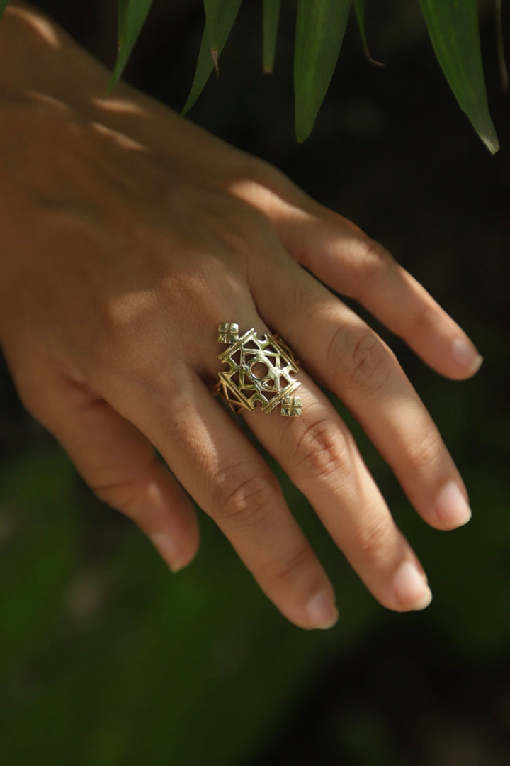 Chakra of hope ring - adjustable. Size 5-7