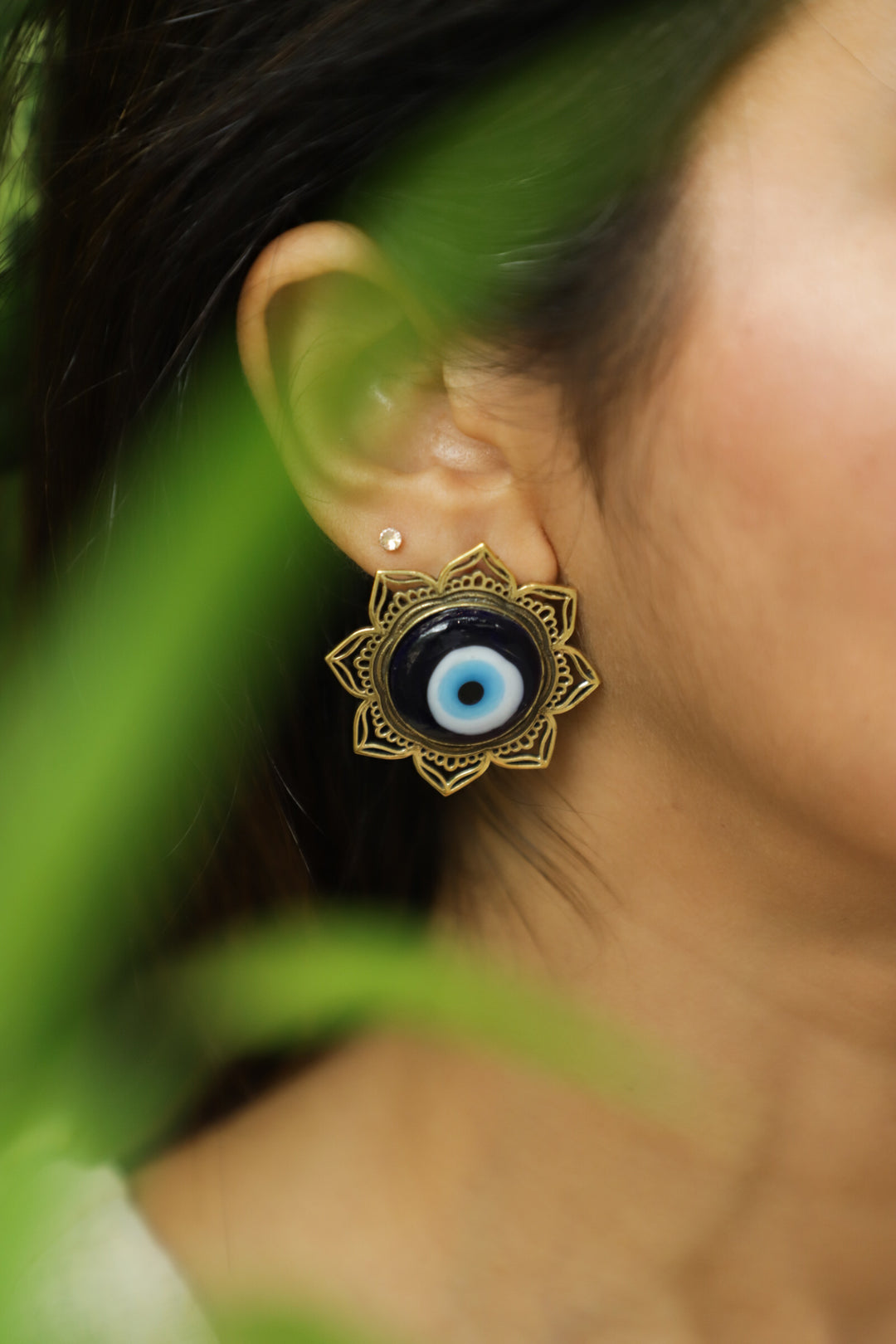 Mandala eye earrings