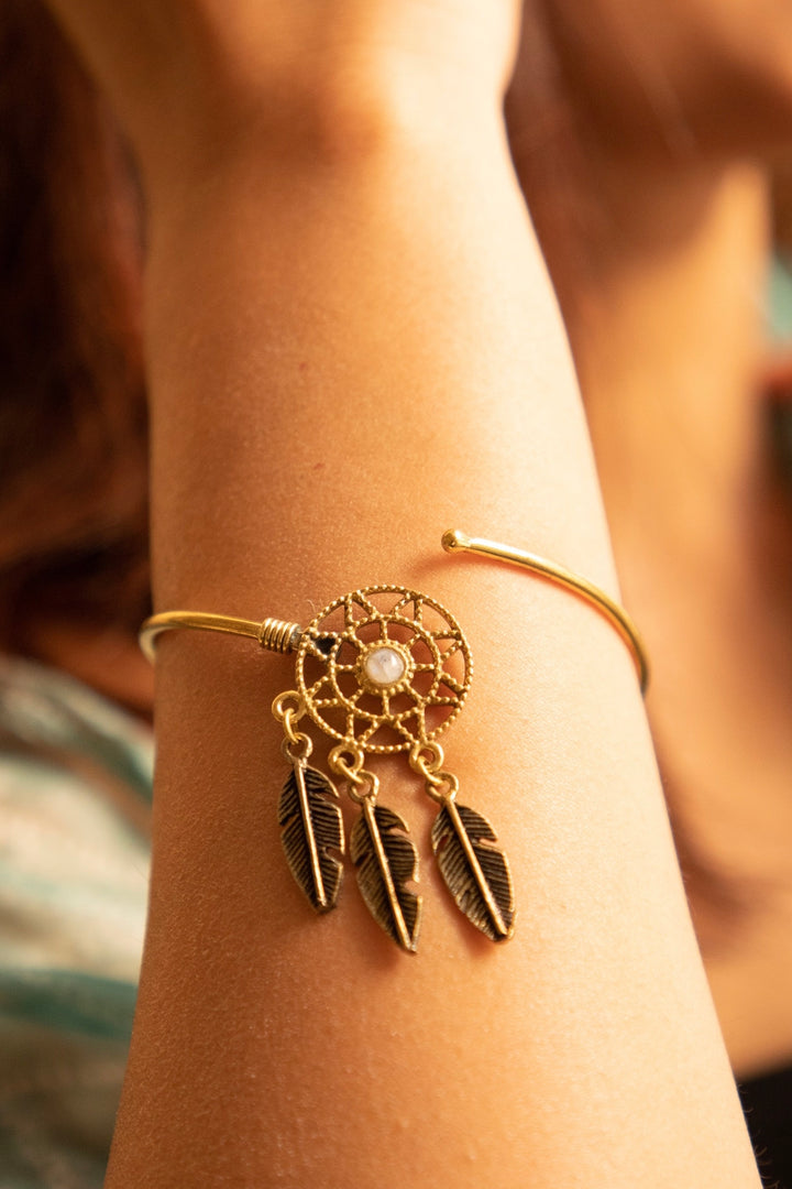 Dreamcatcher moonstone bangle