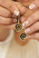 Rose drop earrings