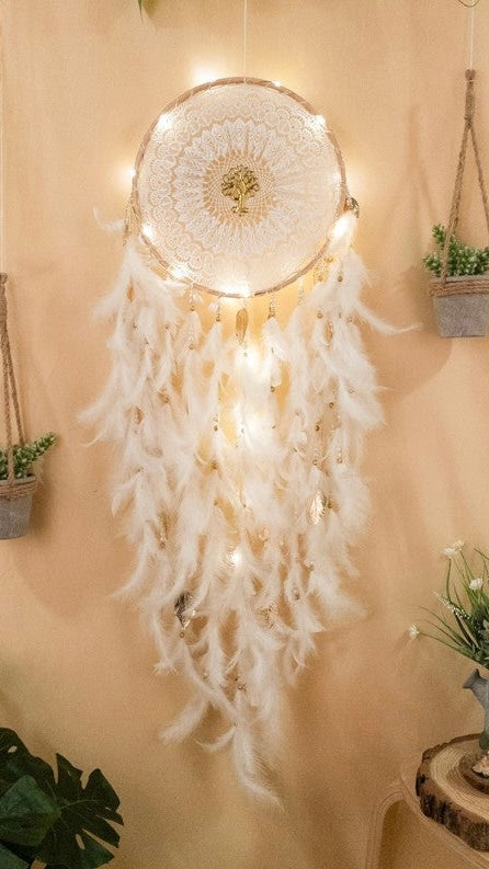 Full moon LED Dreamcatcher