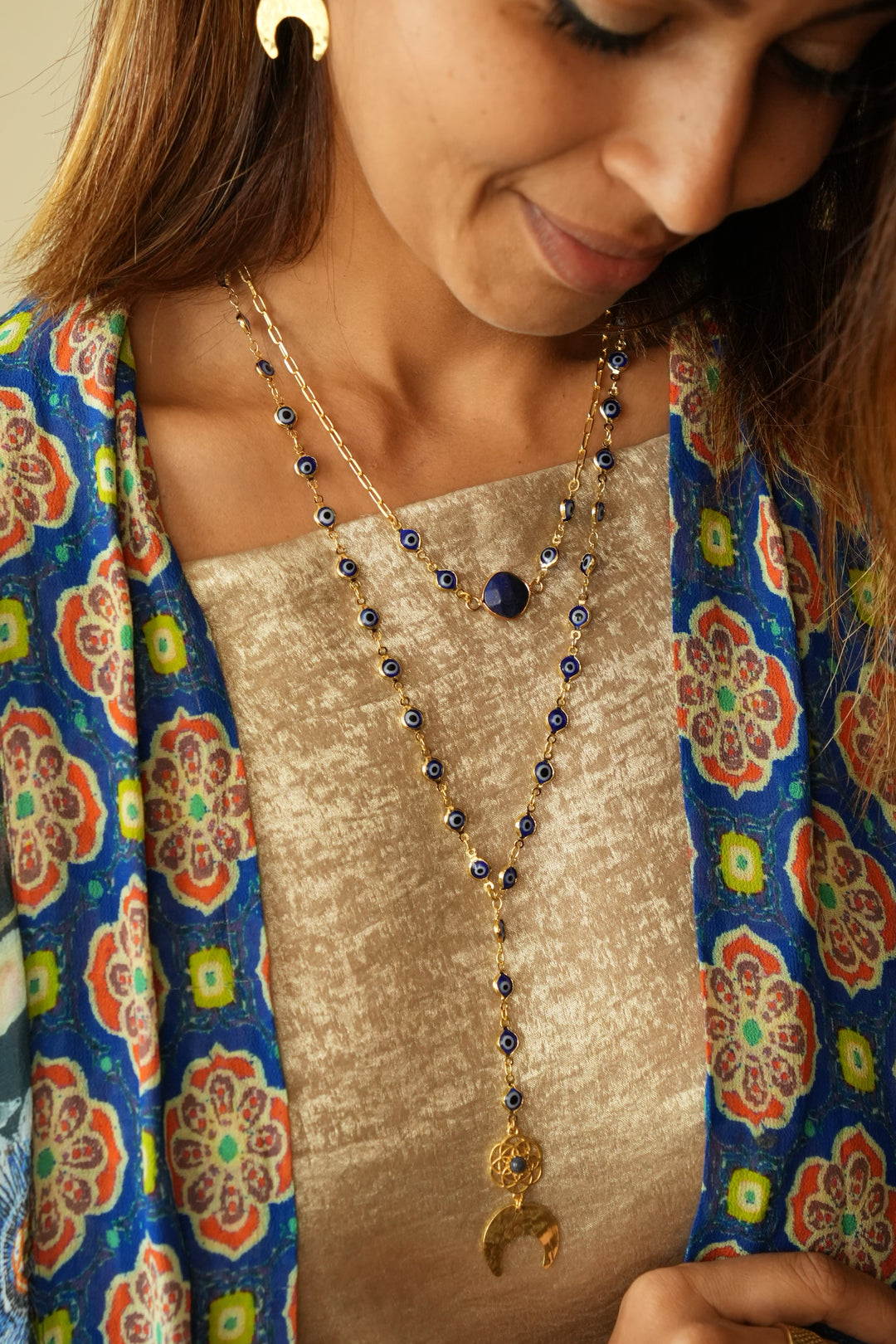 Celestial Lapis stud earrings