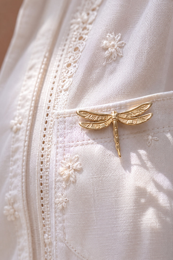 Gilded Dragonfly Brooch pin