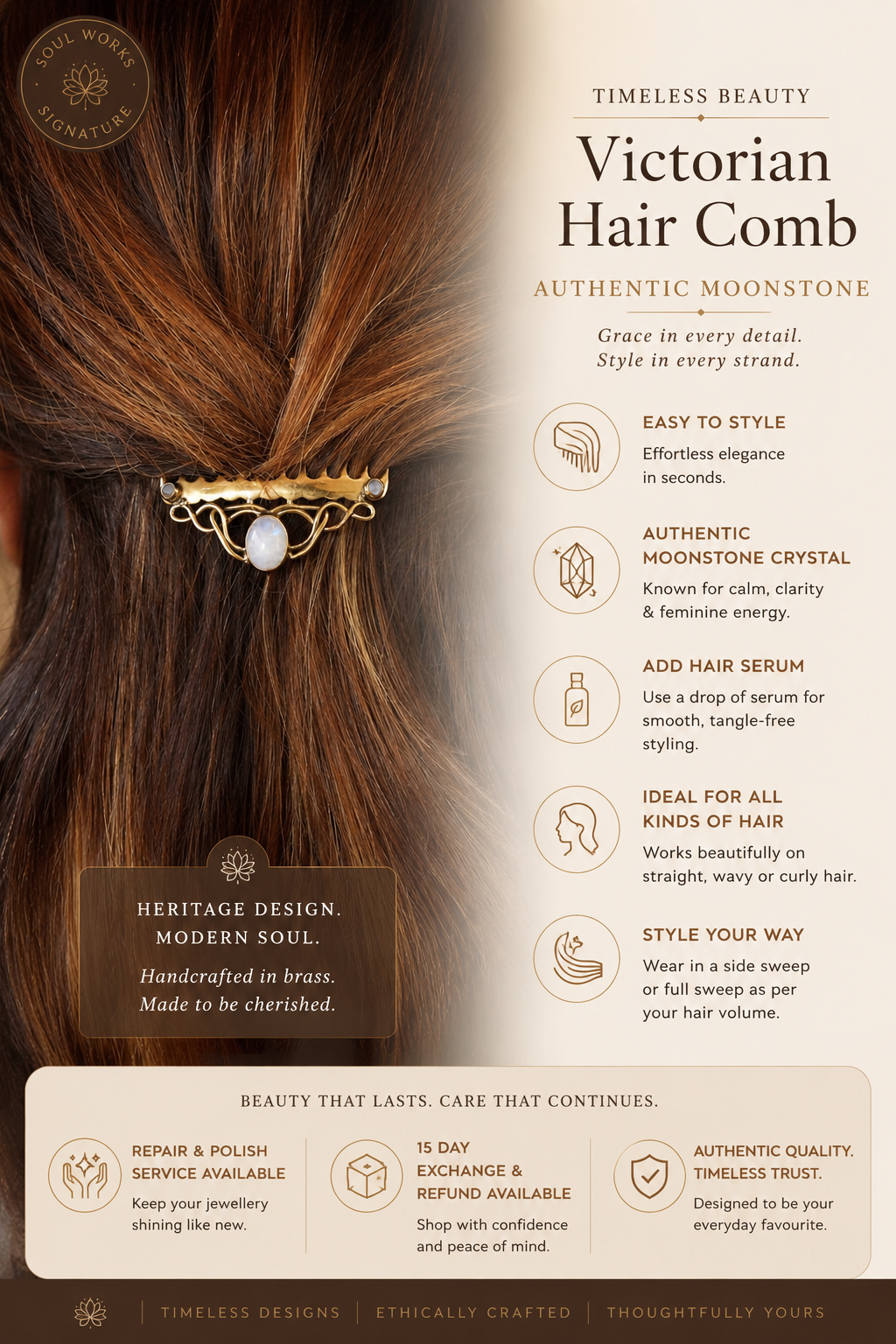 Victorian hair comb